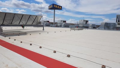 Rehabilitación de cubierta plana Ikea Zaragoza